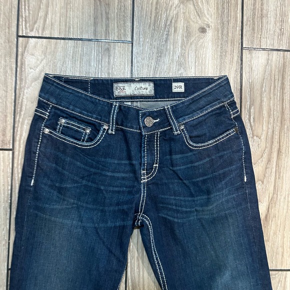 BKE Denim Womens Jeans 29R Dark Wash Faded Bootcut Preppy Casual Denim - Picture 3 of 16